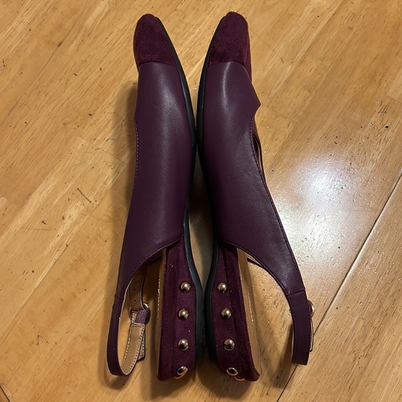 Comfort view suede and leather flats - Picture 5 of 8